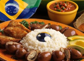 Brezilya mutfağı, tarih boyunca farklı kültürlerin etkisiyle şekillenmiş ve bugün dünya gastronomisinde özel bir yere sahip olmuştur. Yerli halkın yemek gelenekleri, Afrika’dan getirilen kölelerin mutfak alışkanlıkları ve Portekiz kolonyal döneminin etkileri birleşerek benzersiz bir mutfak kültürü ortaya çıkarmıştır. Bu çeşitlilik, Brezilya’nın geniş coğrafyasının sunduğu zengin tarım ürünleri ve deniz mahsulleriyle harmanlanmıştır. Konulu bir haber görseli.